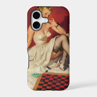 Jouons à un jeu - Fille Pin-Up Rétro