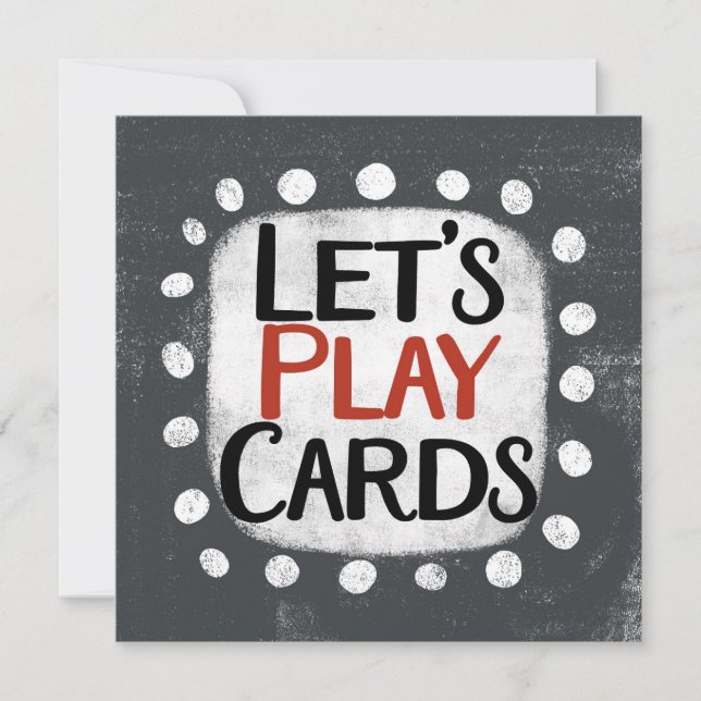 Jouons aux cartes Carte de voeux (Devant)