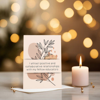 Jour 18 Affirmation de l'enseignant Carte santé me