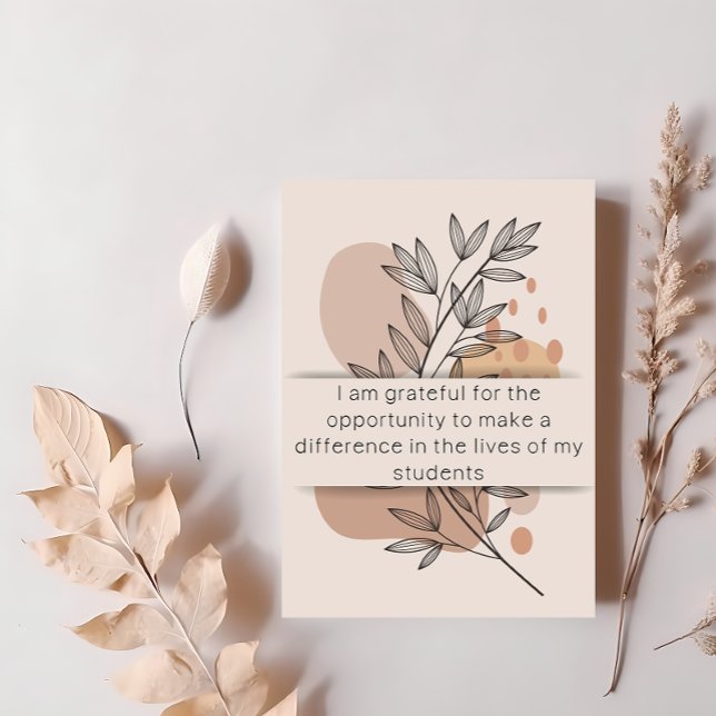 Jour 9 Affirmation de l'enseignant Carte quotidien (Positive affirmation cards for teachers )