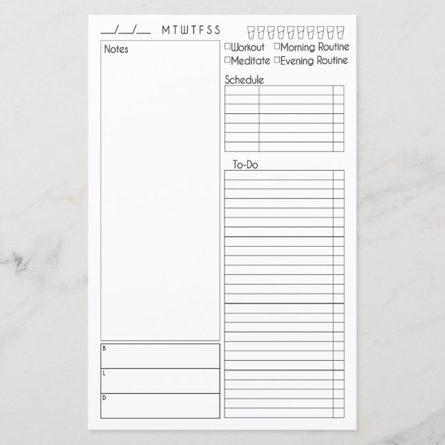 Jour après jour avec espace Note (Devant)