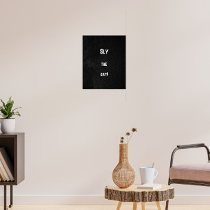 Jour couché - Gras Motivational Wall Art Affiche