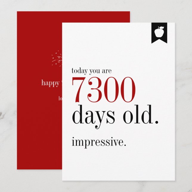 Jour d'anniversaire Jours Ancien Carte d'anniversa (Devant / Derrière)