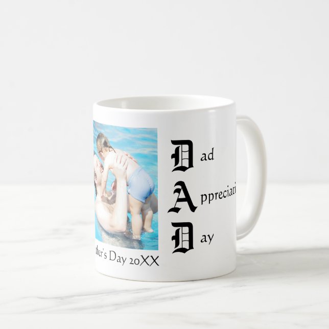 Jour d'appréciation de papa - tasse de café (Devant droit)