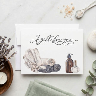 Jour de bon de cadeau de salon de spa de massage