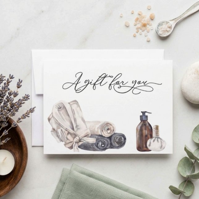 Jour de bon de cadeau de salon de spa de massage  (Créateur téléchargé)