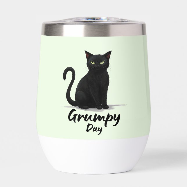 Jour de grumeaux avec chat noir (Avant)