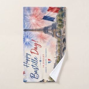 Jour de la Bastille Tour Eiffel Seine feux d'artif