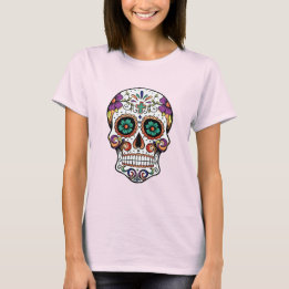 Jour de la mort crâne de sucre femmes T-shirt de b