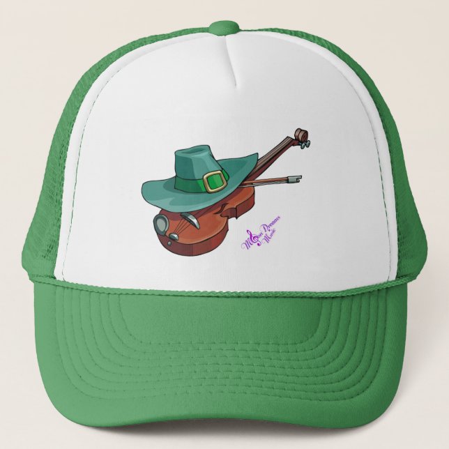 Jour de la Saint Patrick Casquette et violon chape (Devant)