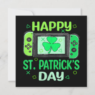 Jour de la Saint Patrick de heureux du Shamrock d