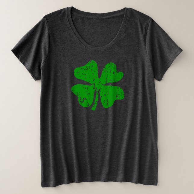 Jour de la Saint Patrick de taille plus avec logo  (Design devant)