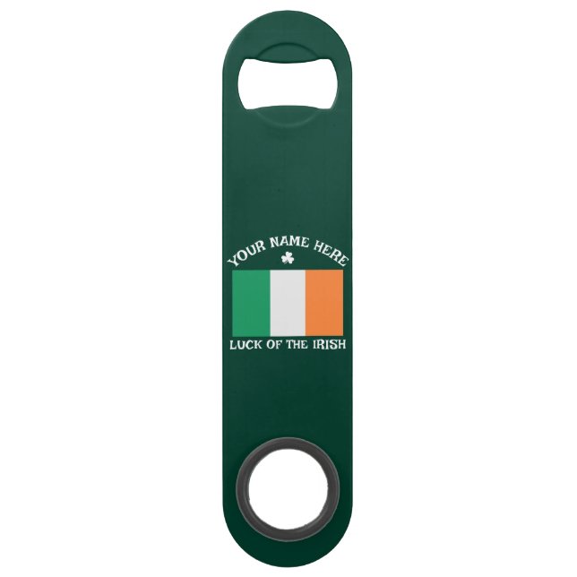 Jour de la Saint-Patrick Drapeau de l'Irlande Nom  (Devant)