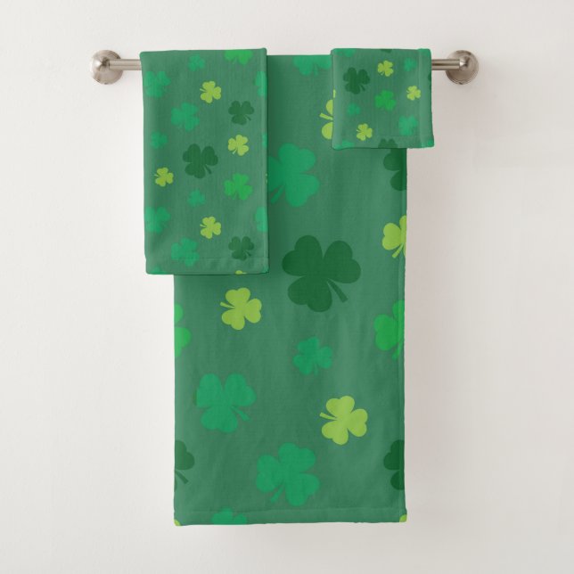 Jour de la Saint Patrick Motif Shamrock vert (En situation)