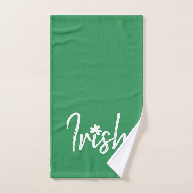 Jour de la Saint Patrick Shamrock irlandais (Serviette à main)