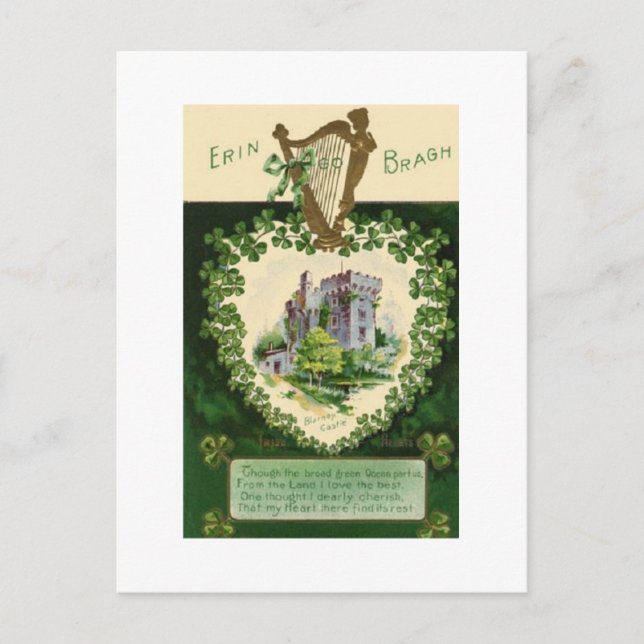 Jour de la Saint Patrick Vintage carte postale (Devant)