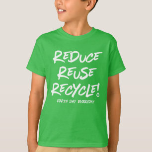 Jour de la terre quotidien sur le T-shirt du