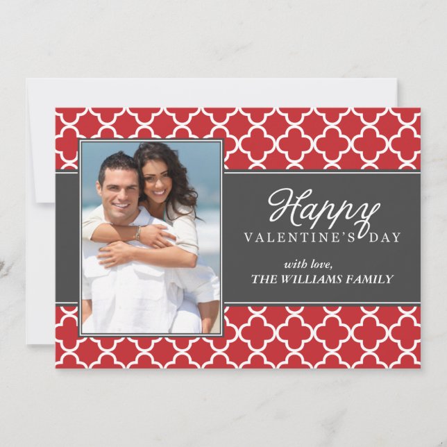 Jour de la Valetines photo Quatrefoil (Devant)