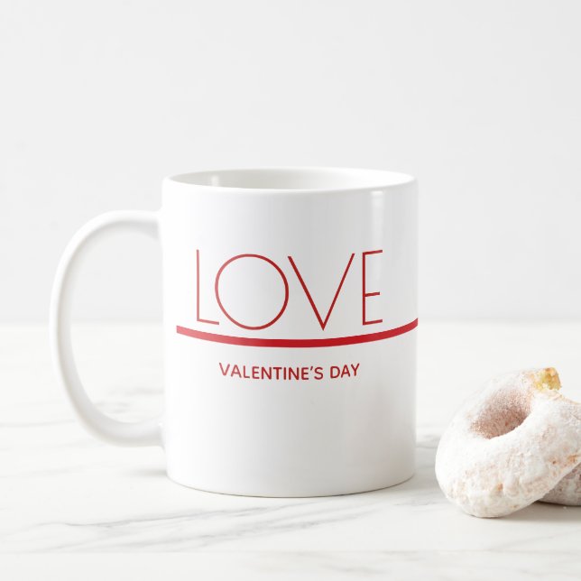 Jour de l'amour Valentines | Mug (Avec donut)