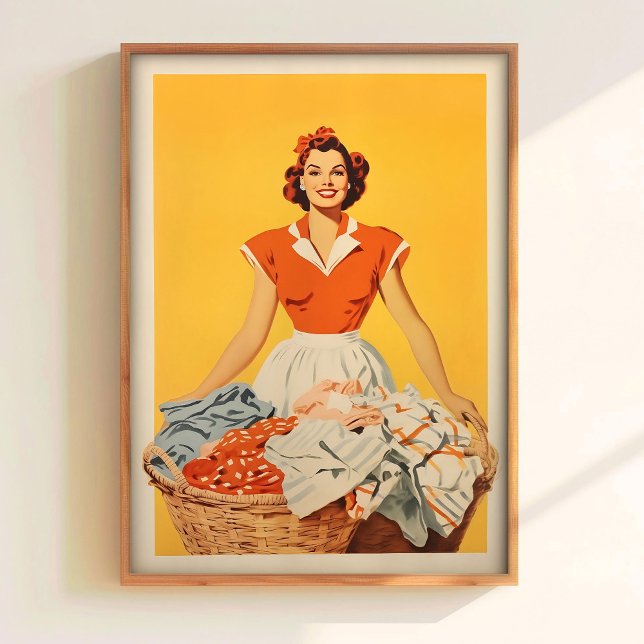 Jour de lessive Impression Heureuse femme au foyer (Créateur téléchargé)