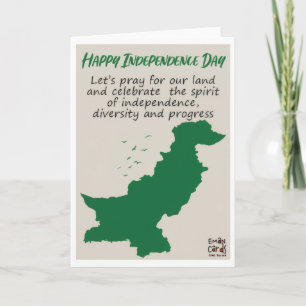 Jour de l'indépendance du Pakistan - Carte