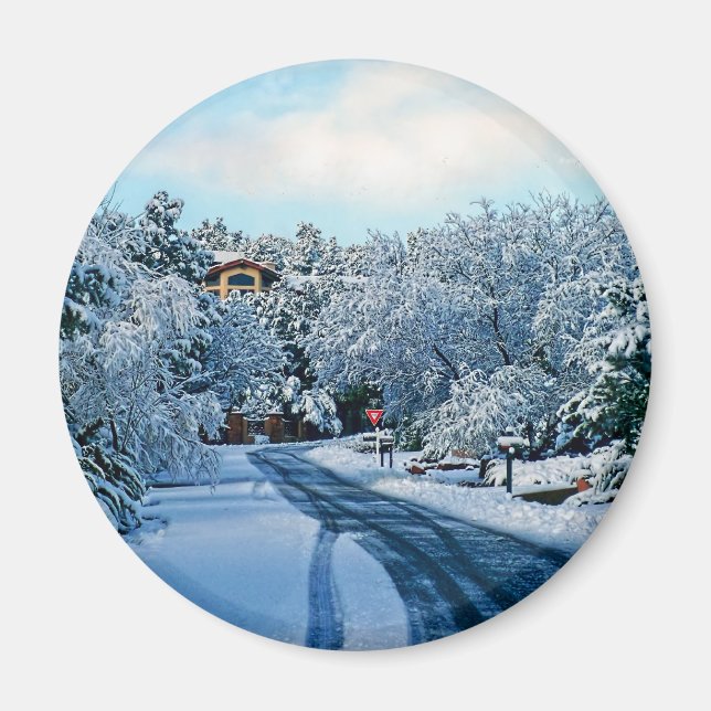 Jour de neige Sedona, aimant (Devant)