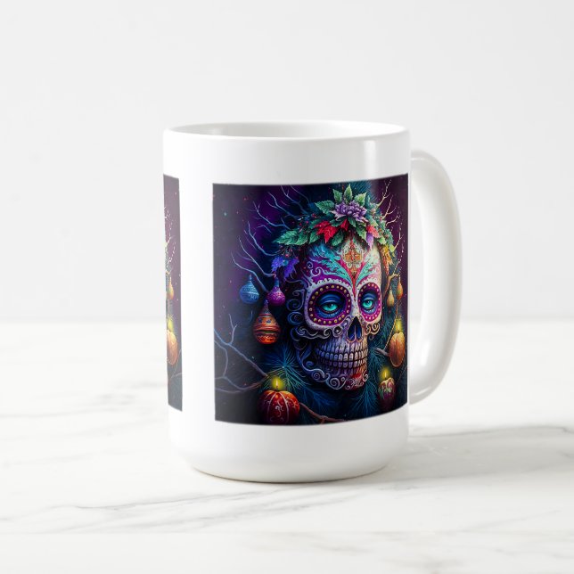 Jour de Noël de la Mug Classique Morte, 15 oz (Devant droit)