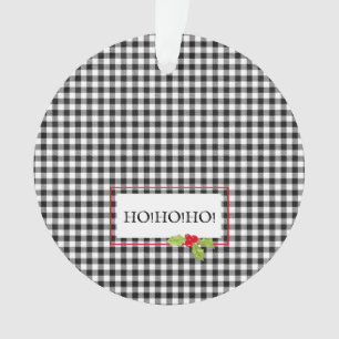 Jour de Noël Plaid Holly Ho Ho Festive