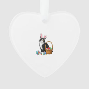 Jour de Pâques Chat Lapin Oreilles Oeufs Graphique