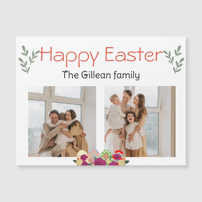 jour de Pâques, heureux de Pâques à la famille deu (Devant)