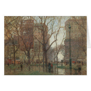 Jour de pluie, Madison Square, New York, Paul Corn