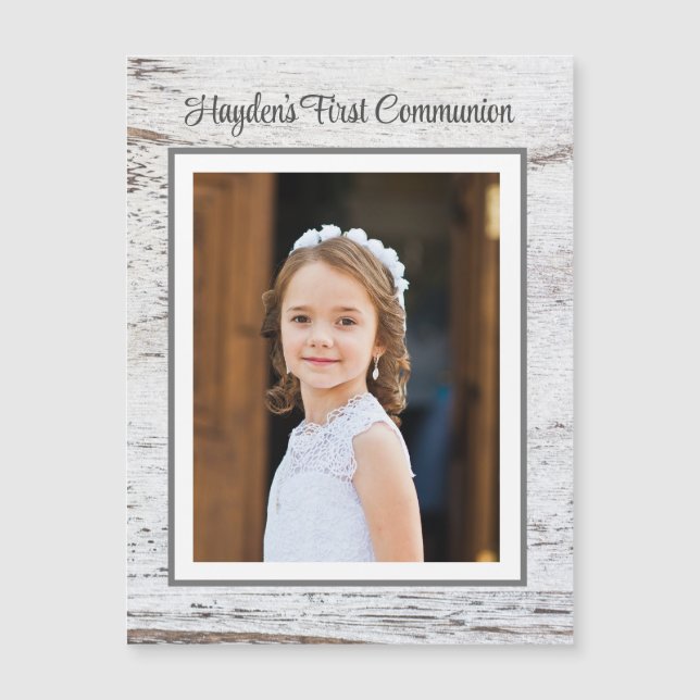 Jour de première communion ! Magnet photo personna (Devant)