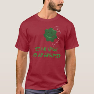 Jour de St Patricks, machinant le T-shirt de
