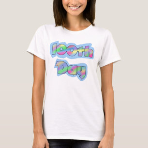 Jour d'effet d'arc-en-ciel 100th des T-shirts