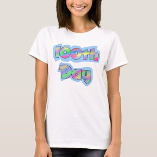 Jour d'effet d'arc-en-ciel 100th des T-shirts