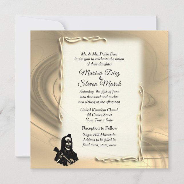 Jour des invitations de mariage mortes (Devant)