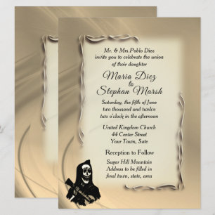 Jour des invitations de mariage mortes