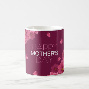 Jour des mères florales élégantes   Café Mug