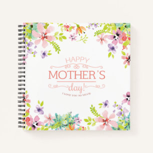 Jour des mères florales élégantes   CARNET