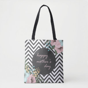Jour des mères florales élégantes SAC FOURRE-TOU