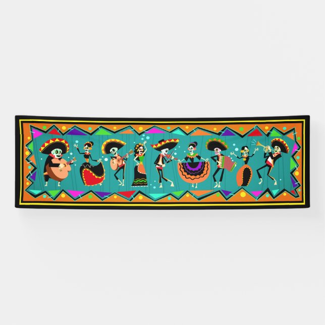 Jour des morts - Bannière Dia De Muertos (Horizontal)