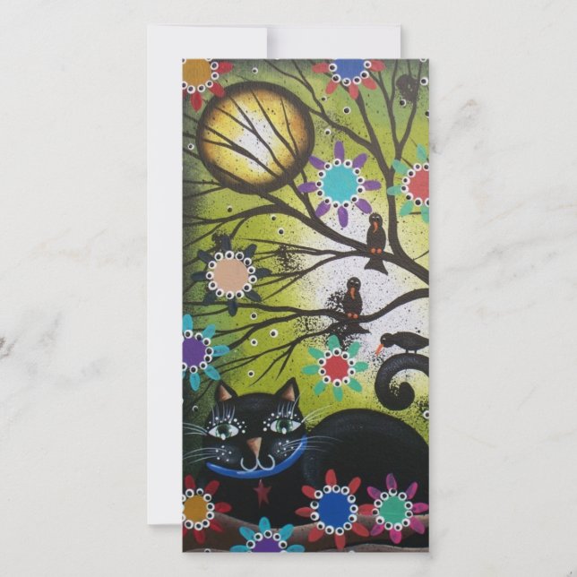 Jour Des Morts, Chat Noir Art_ Carte photo (Devant)