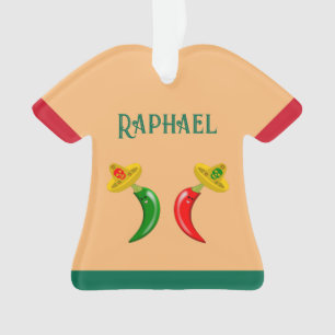 Jour des Morts Mexicains Chilis Nom personnalisé