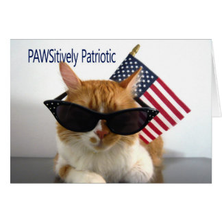 Jour des présidents - Chat patriotique PAWSitiveme
