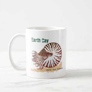 Jour des terres Nautilus Café Mug