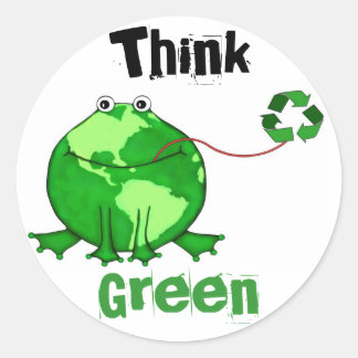 Jour des terres personnalisé / Stickers Penser Gre