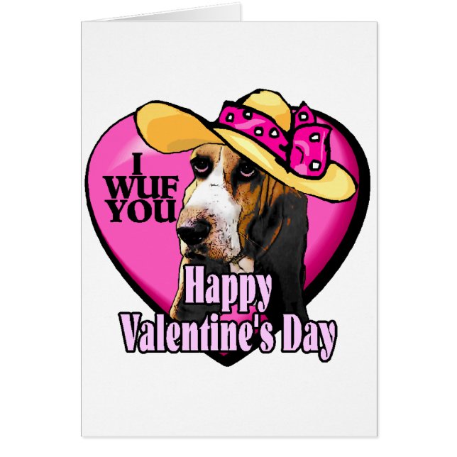 Jour des Valentines de Basset Hound (Devant)