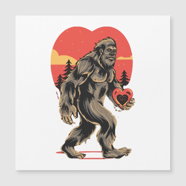 jour des valentines du coeur de bigfoot (Devant)