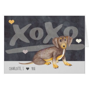 Jour des Valentines personnalisées Dachshund Wiene