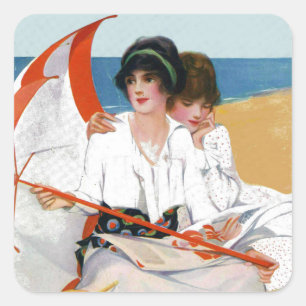 Jour d'été vintage à Stickers Plage